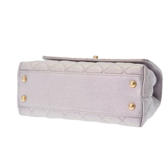 Authentic CHANEL Lambskin Quilted XS Mini Top Handle Rectangular Flap Bag Pink - Picture 8 of 12